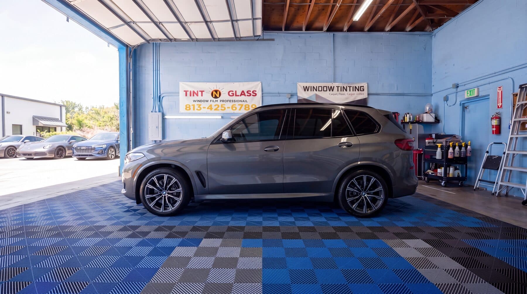 Graphite hatchback profile showing a clean, even finish.