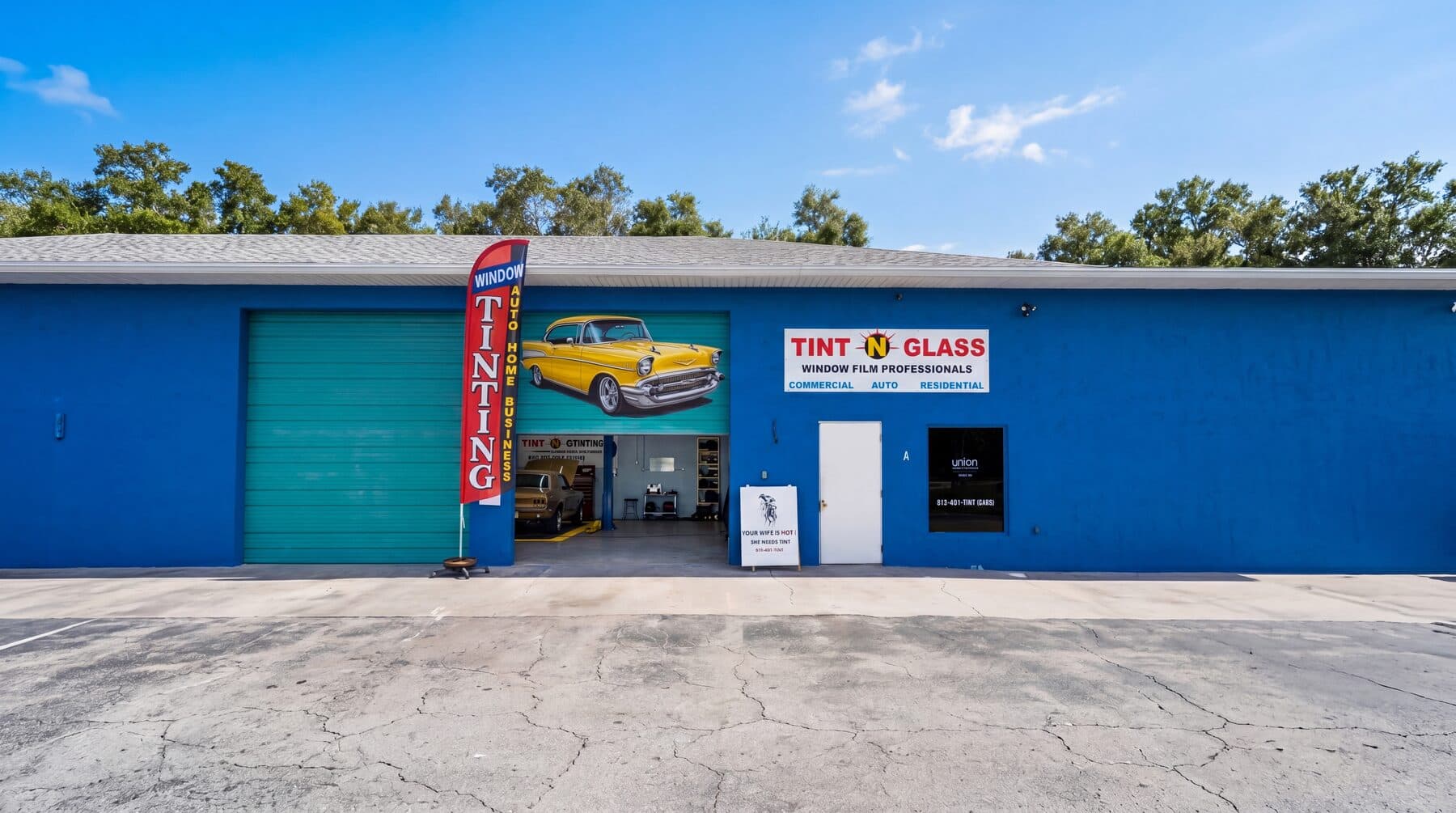 Tint N Glass exterior building in New Port Richey
